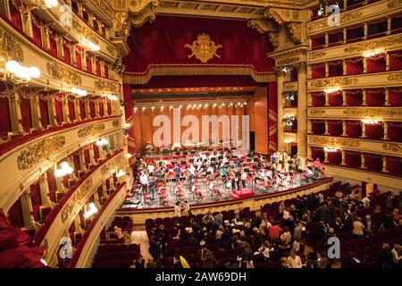 Théâtre alla Scala à Milan Italie Banque D'Images