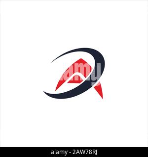 Modèle de conception initiale de lettre ad ou de logo da Illustration de Vecteur