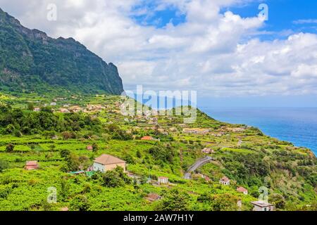 Ville Arco de Sao Jorge, Madère - près de Boaventura et Ponta Delgada Banque D'Images