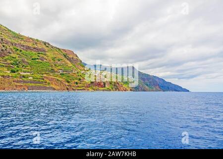 Côte près de Calheta, au sud-ouest de Madère Banque D'Images