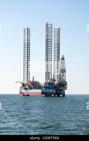 Engin pétrolier près à Esbjerg Danemark Banque D'Images