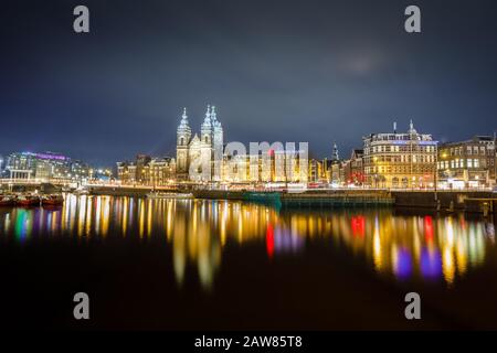 Cathédrale saint-nicolas à Amsterdam Banque D'Images