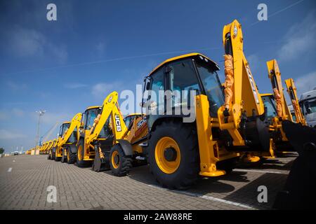 JCB chargeurs pour l'exportation Banque D'Images