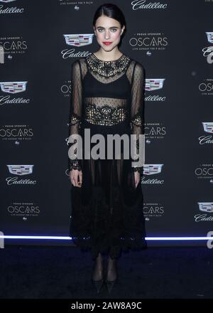 West Hollywood, États-Unis. 06 février 2020. West HOLLYWOOD, LOS ANGELES, CALIFORNIE, États-Unis - FÉVRIER 06: L'actrice Margaret Qualley arrive au Cadillac Oscar Celebration 2020 tenu au Château Marmont le 6 février 2020 à West Hollywood, Los Angeles, Californie, États-Unis. (Photo De Xavier Collin/Image Press Agency) Crédit: Image Press Agency/Alay Live News Banque D'Images