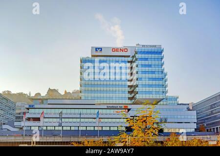 Stuttgart, Allemagne - 1er Novembre 2015 : Geno-Haus Stuttgart (Maison De Compagnie). C'est le centre et le point de repère de La Compagnie de Wurttemberg Organisat Banque D'Images