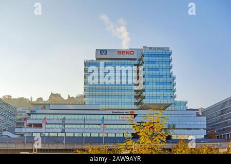 Stuttgart, Allemagne - 1er Novembre 2015 : Geno-Haus Stuttgart (Maison De Compagnie). C'est le centre et le point de repère de La Compagnie de Wurttemberg Organisat Banque D'Images