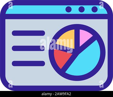 graphique du vecteur d'icône internet. Illustration du symbole de contour isolé Illustration de Vecteur