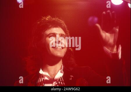 David Essex Live show à Londres 1977 Banque D'Images