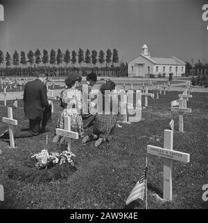 Jour Commémoratif Margraten Date : 31 Mai 1947 Banque D'Images