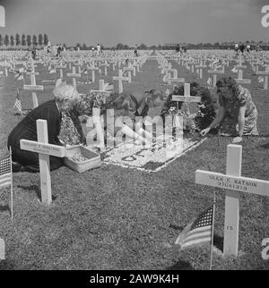 Jour Commémoratif Margraten Date : 31 Mai 1947 Banque D'Images