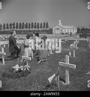 Jour Commémoratif Margraten Date : 31 Mai 1947 Banque D'Images