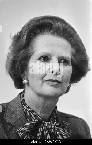 Visite Du Premier Ministre Britannique Margaret Thatcher Premier Ministre Thatcher Date : 19 Septembre 1983 Mots Clés : Présidents, Portraits Personne Nom : Thatcher, Margaret Banque D'Images