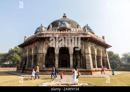 Delhi, Inde. La tombe De L'Isa Khan Niazi, qui fait partie du complexe Tombeau d'Humayun. Un Site Du Patrimoine Mondial Banque D'Images