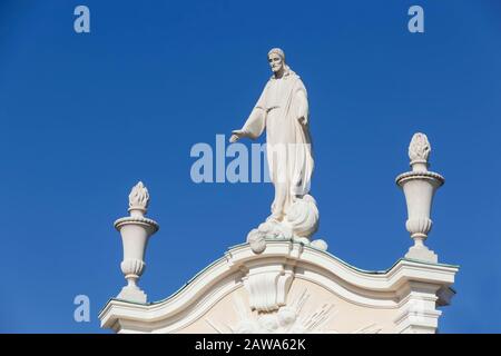 Monastère Pauline en Pologne. Sanctuaire Sainte-Marie à Czestochowa. Lieu de pèlerinage important en Pologne. Sculpture de Jésus dans Jasna Gora. Banque D'Images