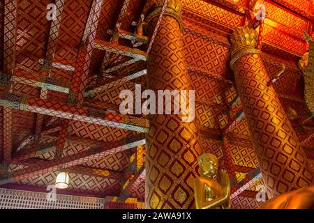 Temple À Ayutthaya, Thaïlande. Banque D'Images