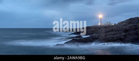 Rua Reidh Lighthouse, Melvaig, Gairloch, Ross-Shire, Écosse Banque D'Images