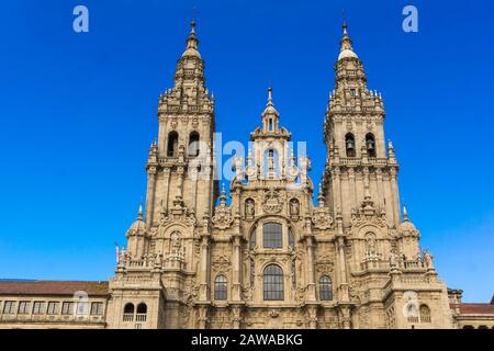 Cathédrale de Santjago de Compostelle Banque D'Images