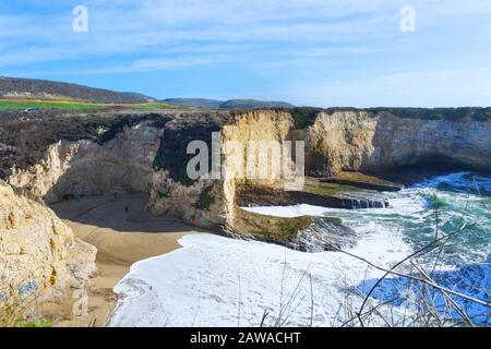 Vue sur le point de l'ouragan près de Carmel près de la mer à Ca USA Banque D'Images