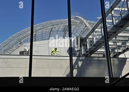 Academy Museum of Motion Pictures approchant la conturcion extérieure de la Sphère Bilding est presque terminée à Los Angeles, Californie. 7 Février 2020 Banque D'Images