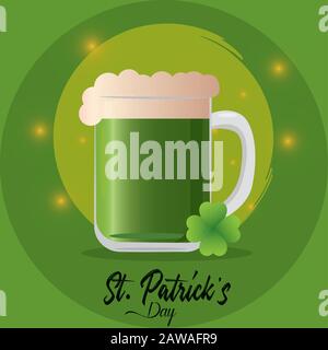 Carte de vœux Saint patricks pour la journée Illustration de Vecteur
