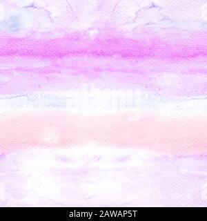 Texture aquarelle transparente. Motif rose Sans Couture peint avec des peintures aquarelles et brosser sur du papier aquarelle. Texture aquarelle, lumière abstraite se Banque D'Images