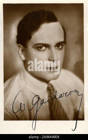 1925 CA, USA: L'acteur russe de l'écran silencieux WLADIMIR GAIDAROW ( 1893 – 1976 ). Photo De L'Atelier Hanni Schwarz , Berlin . - Vladimir Gajdarov - Eug Banque D'Images