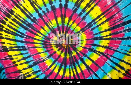 une couleur fantastique créée par le colorant tie Banque D'Images