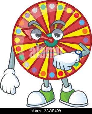 Une photo de fortune de roue sur un geste d'attente Illustration de Vecteur