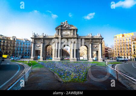 MADRID PUERTA DE ALCALAR Banque D'Images