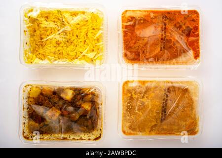 Menu indien coopératif pour deux Banque D'Images