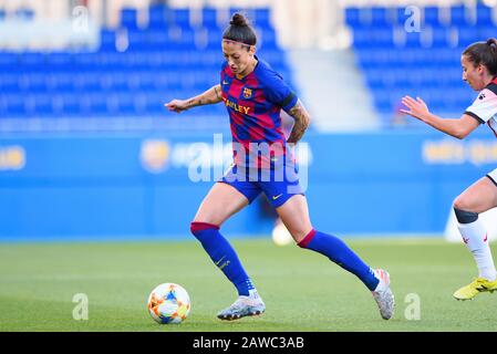 Barcelone - JAN 18: Jenni Hermoso joue au match de la Ligue des femmes espagnole entre FC Barcelona Female et Rayo Vallecano au stade Johan Cruyff Banque D'Images