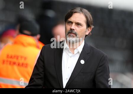 Swansea, Royaume-Uni. 8 février 2020. Phillip Cocu, responsable du comté de Derby, se présente à l'arrivée au Liberty Stadium. EFL Skybet championnat, Swansea City / Derby County au Liberty Stadium à Swansea, Pays de Galles du Sud, le samedi 8 février 2020. Cette image ne peut être utilisée qu'à des fins éditoriales. Utilisation éditoriale uniquement, licence requise pour une utilisation commerciale. Aucune utilisation dans les Paris, les jeux ou une seule édition de club/ligue/joueur. Pic par Andrew Orchard/Andrew Orchard sports photographie/Alay Live news crédit: Andrew Orchard sports photographie/Alay Live News Banque D'Images