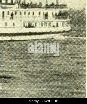 Trolley voyage à travers la Nouvelle Angleterre .. . Acier moderne STEAMSHIPS Tennessee et Géorgie HORAIRE D'ÉTÉ Départ New Pier 19, East River, New York, tous les jours, y compris dimanche, at5.30 P. M. et sont prévus pour arriver à Providence à 6.00 A. M. connexions à Providence avec Trains et lignes de tramway à toutes les parties de la Nouvelle-Angleterre. Retour de Providence, South Water Street Pier, près de point Street Bridge, tous les jours, y compris le dimanche, à 7.00 P. M. Arrivée à New York environ 7.00 A. M. TARIFS DE NEW YORKAND PROVIDENCE $1.50 STATOOMS, $1.00, $1.50, $2.00.TICKET OFFICE . . .290 BROADWAY. Geo, G, Hills Banque D'Images