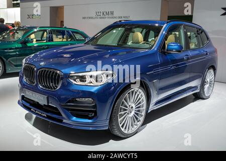 Francfort, ALLEMAGNE - SEP 10, 2019: Nouveau BMW Alpina XD3 Biturbo Allrad modèle présenté au Frankfurt IAA Motor Show 2019. Banque D'Images