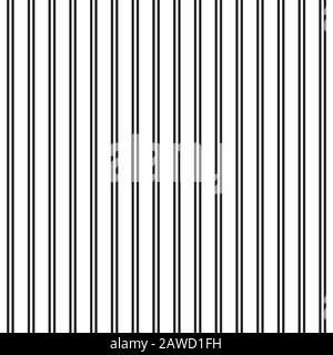 Motif à rayures horizontales. Texture géométrique monochrome linéaire. Modèle transparent de couleurs noir et blanc de petites bandes répétitives. Simple et moderne Illustration de Vecteur