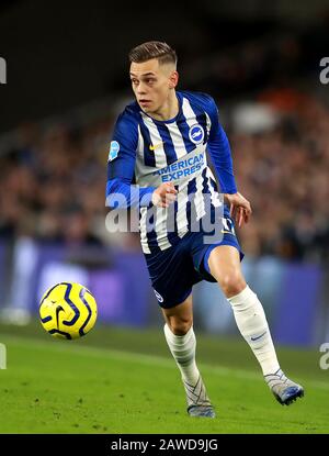 Brighton et Hove Albion's Leandro Trossard lors du match de la Premier League au stade AMEX de Brighton. Banque D'Images