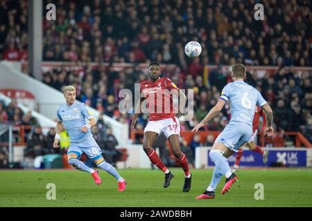 Nottingham, Royaume-Uni. 8 février 2020. Sammy Ameobi de la forêt de Nottingham lors du match de championnat Sky Bet entre la forêt de Nottingham et Leeds United au City Ground, Nottingham le samedi 8 février 2020. (Crédit: Pat Scaasi | MI News) la photographie ne peut être utilisée qu'à des fins de rédaction de journaux et/ou de magazines, licence requise à des fins commerciales crédit: Mi News & Sport /Alay Live News Banque D'Images