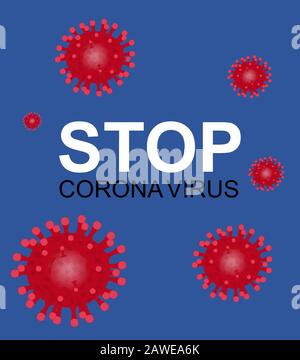 Flash Coronavirus Stamp Mers-Cov. 2019-nCoV est un concept de risque pandémique de santé médicale avec des cellules dangereuses dans les voies respiratoires du Moyen-Orient Illustration de Vecteur