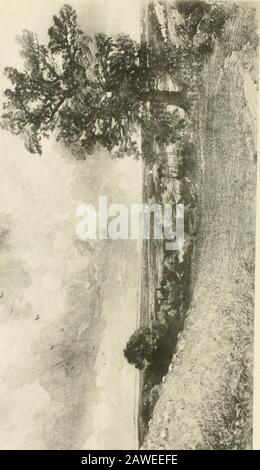 Vie et lettres de John Constable, RA . d son attention. Le Jour Le Plus Long. Mon cher Leslie,—Tis vrai nous vous avons fait revenir de l'Amérique, mais vous êtes encore trop loin, trop loin pour les indolentamis comme moi. . Alfred, à ma surprise et à mon plaisir, semble très heureux à M. Brookss. Il joue le premier violon à tout, mais à ses livres. Mais, cher garçon pauvre, toute sa vie a été une des affliction,* qui, ainsi que son droilerie, l'a pris à moi, peut-être indûment. J'ai été étroitement fermé, ne faisant rien. Lord N a vu mes photos à Tiffins; il voulait l'Église et lui a offert son Hobbema. I d Banque D'Images