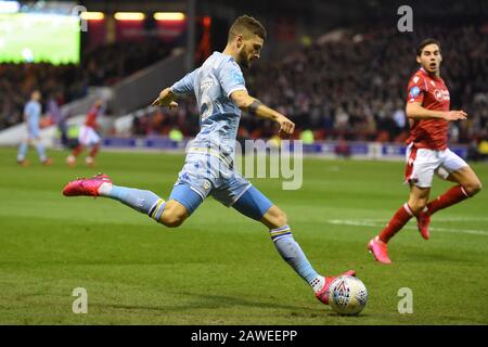 Nottingham, ANGLETERRE - 8 FÉVRIER Mateusz Klich (43) de Leeds United lors du match de championnat Sky Bet entre Nottingham Forest et Leeds United au City Ground, Nottingham le samedi 8 février 2020. (Crédit: Jon Hobley | MI News) la photographie ne peut être utilisée qu'à des fins de rédaction de journaux et/ou de magazines, licence requise à des fins commerciales crédit: Mi News & Sport /Alay Live News Banque D'Images