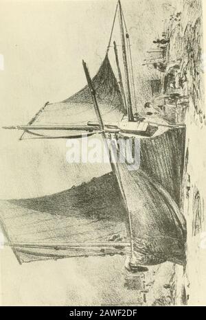Vie et lettres de John Constable, RA . rGeorge Beaumont; il a été gravement malade, et assez inablejusqu'à récemment pour toucher un crayon. Tout ce qui appartient à la méappartient à vous, et je ne devrais pas avoir hésité un momentabout vous envoyer le croquis-livre de Brighton, mais quand j'ai écrit mon Français était à Londres, nous nous sommes arrangeant l'aboutwork, Et il m'a engagé à faire douze dessins, à graver ici et publié à Paris, tous à partir de ce livre. IWork à ces derniers dans la soirée. Ce livre est plus grand que les myothers, et ne contient pas de chance et de fin, mais toutes les régularcompositions de bateaux ou de sgen de plage Banque D'Images
