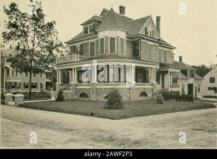 Le Worcester de dix-huit cent quatre-vingt-dix-huit années Fightty une ville . RÉSIDENCE DE JAMES E. FARWELL, 78, RUE JUNE. Banque D'Images