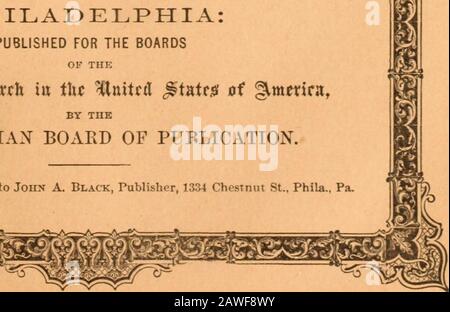 Dossier Mensuel Presbytérien, The (Jan-Dec1881) . Philadelphie: Publié POUR LES CONSEILS DE THK gwbytman Church ia tc United ^&gt;tatc# de §Lttterirnt PAR LE CONSEIL PRESBYTÉRIEN DE PUBLICATION. Les abonnements doivent être envoyés à John A. Black, Publisher, 134 Chestnut St., Phila., Pa. --fopies, 50 cents par an. Dans les paquets, quatre copies adressées à une personne pour $1.00, u LE DOSSIER ^ Est la seule publication à partir de laquelle peut être obtenu une vue complète des opérations bienveillantes de l'Église. Il est édité par les Secrétaires de ses sept Schémas, les hommes mieux capables de dire ce qui est doiet ce qu'ils ont besoin t Banque D'Images