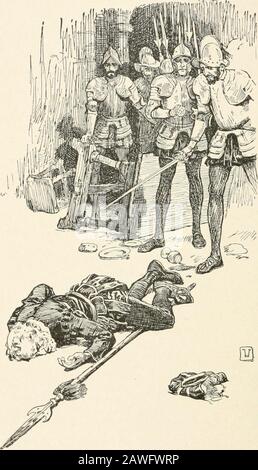 Histoires d'explorateurs américains : un lecteur historique . y ans. Lie était un homme grand, beau,&lt;iav de manière, bien que souvent porter un regard de D • cruauté, et il gouvernait son peuple avec une grande oubicité. Sa règle était sans doute sévère, mais liehad n'avait rien fait qui dans le moins excise Pizarropour le mettre à mort. Plus tard DES ANNÉES de 1 IZAKKO Pizarro a maintenant marché sur Cuzco, la capitale du Pérou, et il a nommé une nouvelle Inca à la place de celui qu'il avait cruellement assassiné.lie a réussi dans son but. Lie a con-quired Pérou. Quand la nouvelle de sa conquête de l'Espagne, il était m Banque D'Images