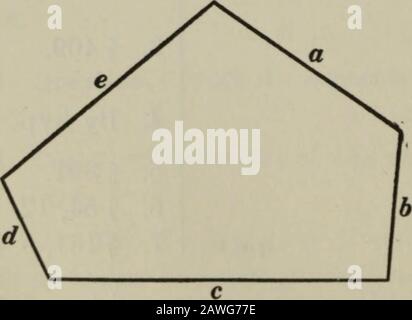 Plan et géométrie volumique . Ex. 660. Si AB = 50, DB = 15, AF = 28 et UC = 12, EST-il parallèle à BC ? Prouver. Ex. 661. Si DE II BC, AB = 25, DB = 5, et ^0 = 20, trouvez ^^. Ex. 662. Si DE 11 BG, AB= 30, AD = 25 et EC = 4, trouver AC. POLYGONES SIMILAIRES 417. Def. Si les angles d'un polygone, pris dans l'ordre, sont respectivement égaux à ceux d'un autre, pris dans l'ordre, on dit que les poly-gons sont équiangulaires mutuellement. Les paires d'équiangles dans les deux polygones, prises dans l'ordre, sont appelées angles homolo-gous des deux polygones. 418. Def. Si les côtés d'un polygone, pris dans l'ordre asantecedents, forment un Banque D'Images
