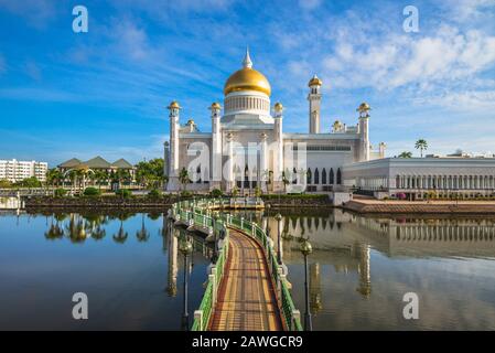 Mosquée Omar Ali Saifuddien À Bandar Seri Begawan, Brunei Banque D'Images