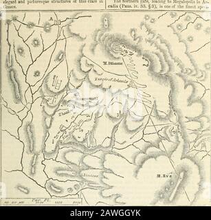 Dictionnaire de géographie grecque et romaine . PLAN DE LA PORTE ARCADIENNE OU MEGALOPOLITAN. MESSÈNE. Messene, 339 structures pittoresques de cette classe en I Le northera i^.ate, leadinEj à Mecjalopolis en AR- i cadii (Paub iv 33 i^3) ib One cf l'amende t sjeti. PLAN DES RUINES DE MESSENE.A. Arcadian ou Megalpolitan Gate, hommes de l'architecture mihlary grecque dans l'existence. I la route mène encore à travers ce pat dans la forme de circuits est vu dans le plan précédent. C'est une petite ville ancienne. Les ruines des tours, garrot, contenant des portes doubles en face de l'un i le rideau interjacent Banque D'Images