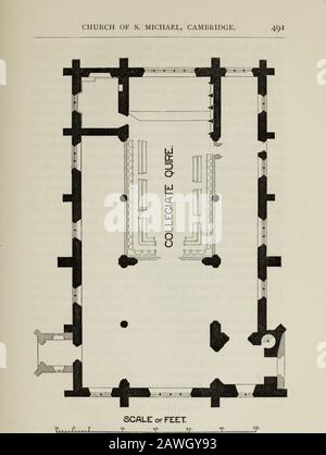 L'histoire architecturale de l'Université de Cambridge et des collèges de Cambridge et d'Eton. Il est cependant clair que cette église n'a pas été approché à l'université d'eitherCollege. 1 [le moyen de transport de Dera de Madingley à Hervey de Stanton est daté du 9 septembre 1323 ; la licence Bishop of Elys du 3 mars 1324—25. Ce dernier a été imprimé dans l'annexe de l'original dans le Trésor de Trinity College, où les deux actes sont préservés.] 2 [Hervey de Stantons sera daté du 26 août 1327. Par une date de codication 31 octobre suivant qu'il a souhaité être enterré dans l'église St Michaels. Dans les cours Banque D'Images