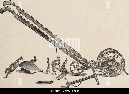 Catalogue de semences, fournitures agricoles et horticoles et guide pour le jardin, le champ et la ferme . oe. Double, est toujours un grand favori avec beaucoup pour cette classe de travail. Pour le jardin de légumes maison, son travail est exactement yrhai est nécessaire pour la culture facile des cultures sans l'aide d'un cheval. Sa légèreté, son renforcement et sa simplicité le recommandent à tous ceux qui l'examinent. Prix, $6.00.The Planet Jr. Combinaison Drill, Wheel, Hoe, Cultivator, Rake Et Plough (Voir Coupe). Cet outil est incontestablement le plus populaire, car il est la machine la plus parfaite de son genre faite. indesign, Finish, con sont les atouts les plus inégalés Banque D'Images