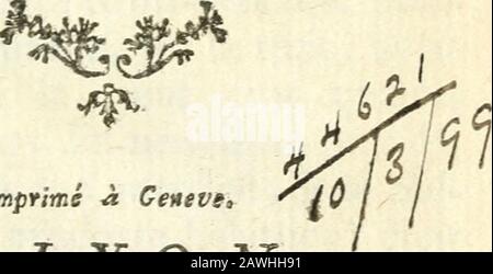 Bibliothèque de campagne; ou, Amusemens de l'esprit et du coeur . Vierge à Genève, A LYON, chez PIERRE DUPLAIN LAÎNÉ^Libraire , rue Mercière. M, DCC, JLXVI. A^ C?ÇrV&gt;&gt;^^^ T Aa^,-^^ y- ?&gt; ^-Kwi)( l-cr^bibliothequedeeca02lyon Banque D'Images